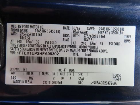 Used 2017 Ford F150 XLT w/ Equipment Group 302A Luxury image 68