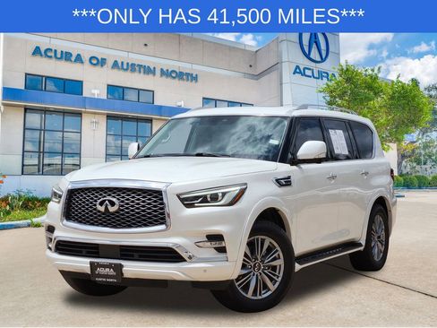 Used 2023 INFINITI QX80 Luxe w/ Cargo Package RWD image 1