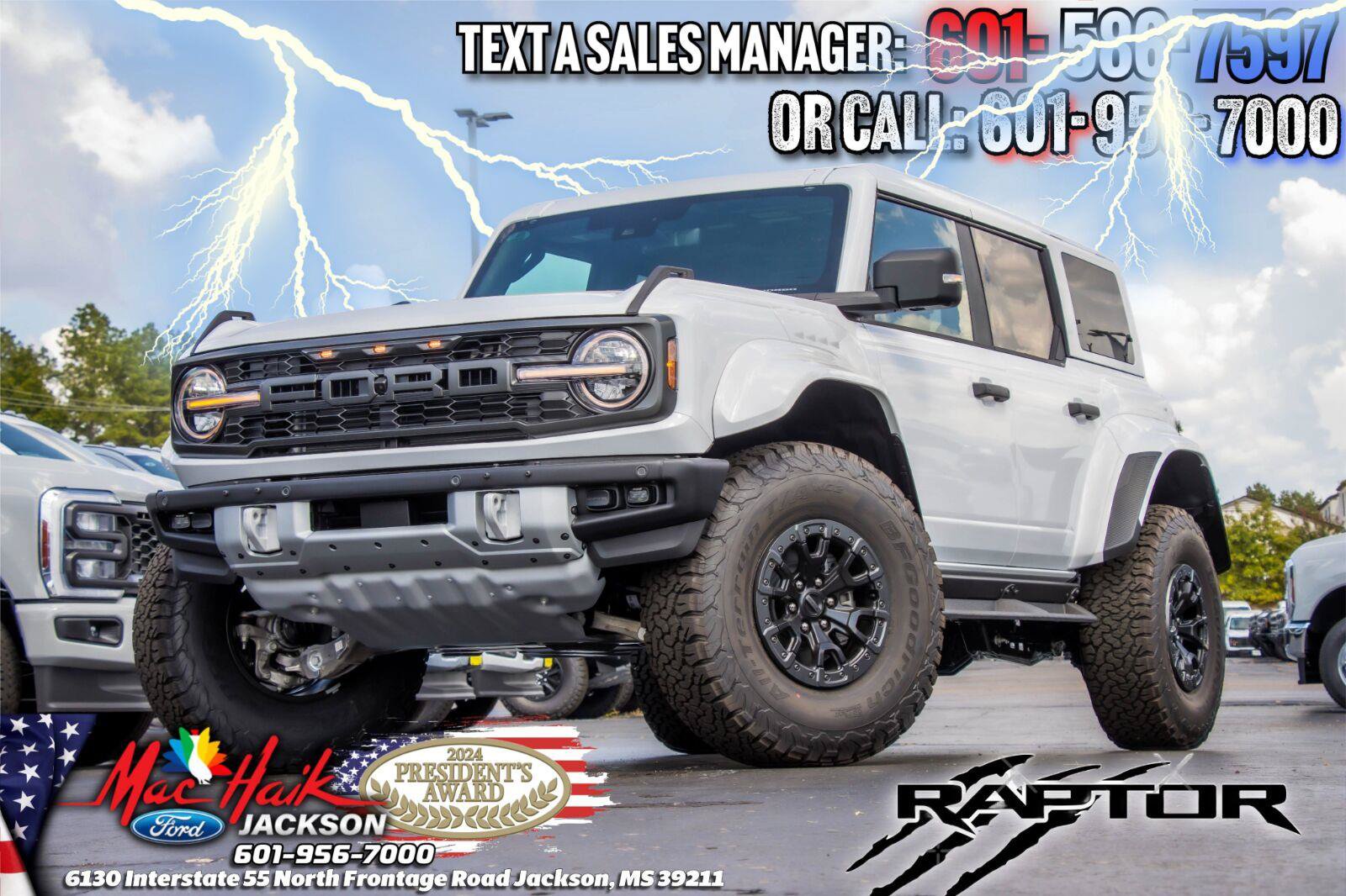 Used 2026 Ford Bronco Raptor w/ Interior Carbon Fiber Pack AWD/4WD image 1