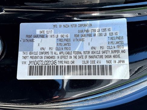 Used 2018 MAZDA MX-5 Miata Grand Touring image 38