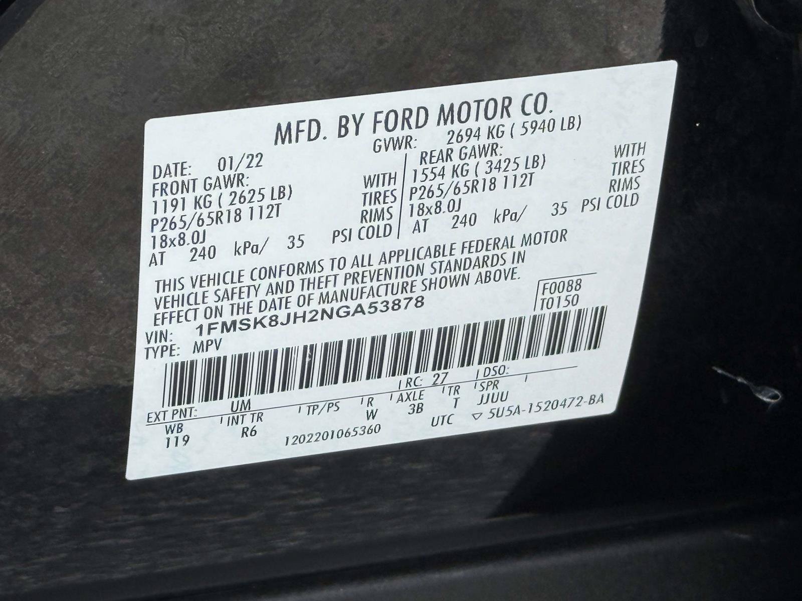 Used 2022 Ford Explorer Timberline AWD/4WD image 34