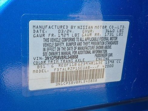 Used 2024 Nissan Kicks S FWD image 29
