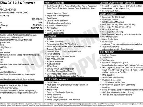 Used 2025 MAZDA CX-5 AWD 2.5 S w/ Preferred Package image 6