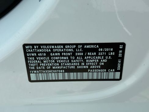 Used 2017 Volkswagen Passat 1.8T S FWD image 30