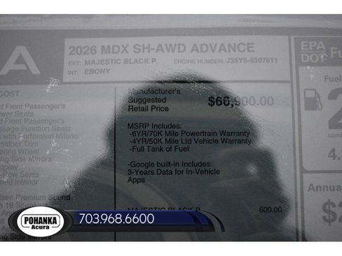 New 2026 Acura MDX SH-AWD w/ Advance Package image 40