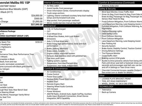 Used 2024 Chevrolet Malibu RS FWD image 51
