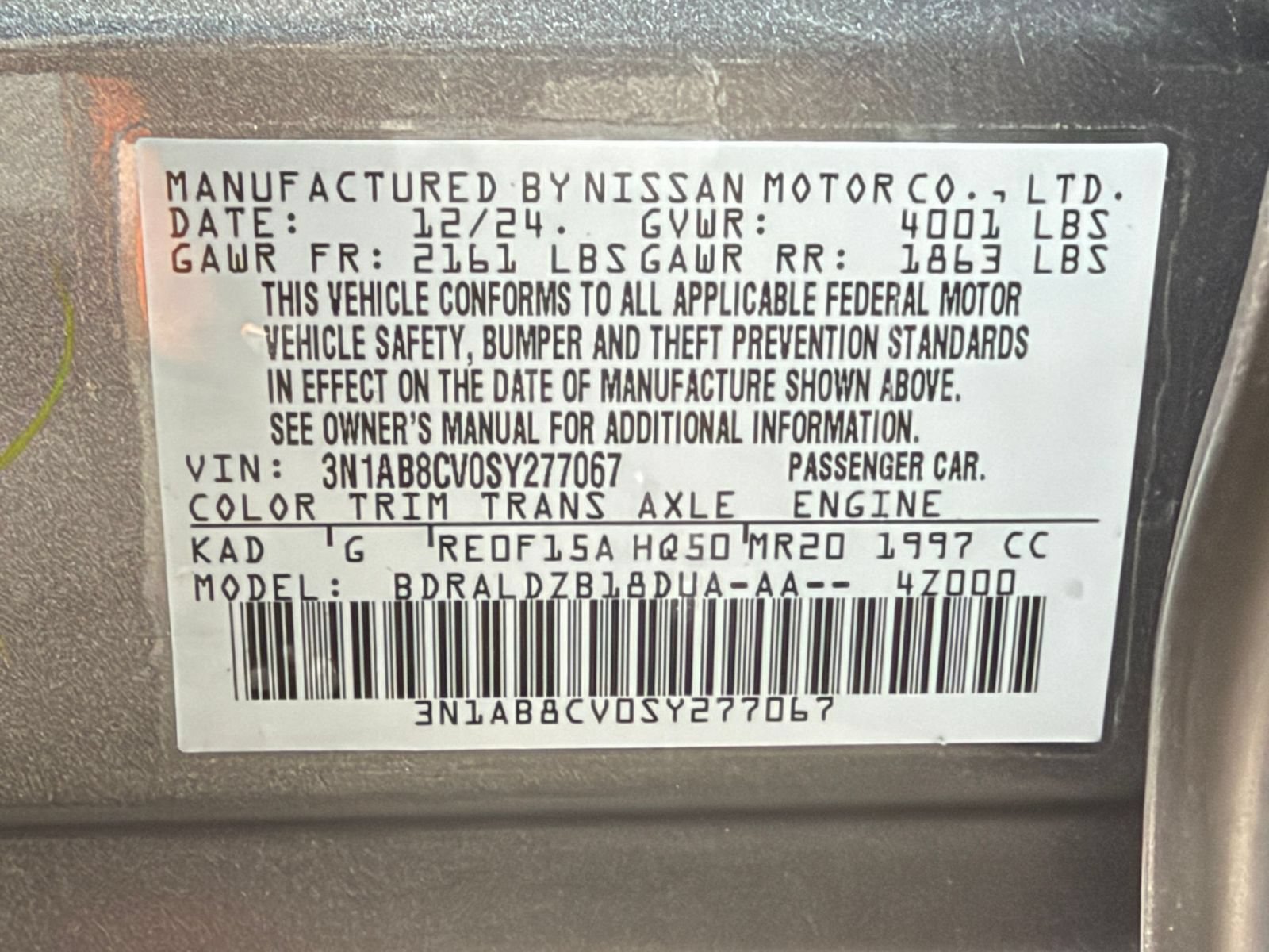 Used 2025 Nissan Sentra SV FWD image 26