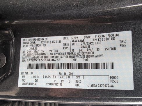 Used 2019 Ford F150 XL w/ Equipment Group 101A Mid AWD/4WD image 22