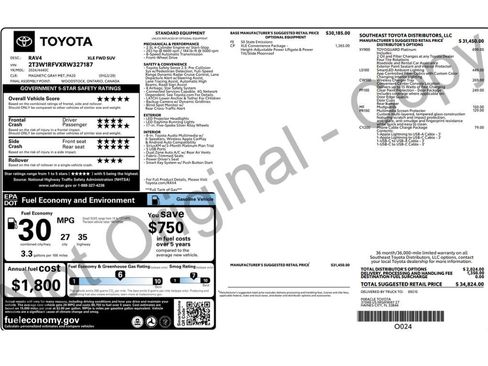 Used 2024 Toyota RAV4 XLE w/ Convenience Package FWD image 2