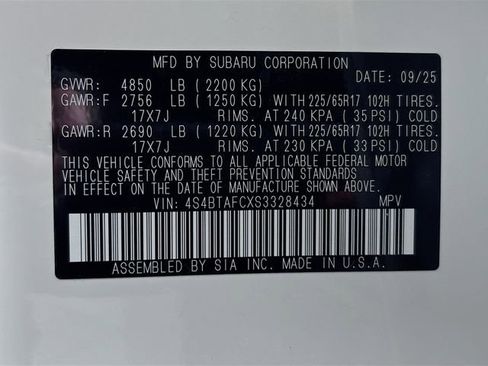 New 2025 Subaru Outback Premium image 35