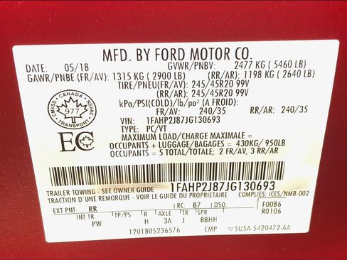 Used 2018 Ford Taurus Limited AWD/4WD image 20