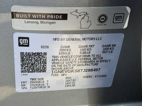 Used 2026 Chevrolet Traverse LT w/ Driver Confidence Package AWD/4WD image 29