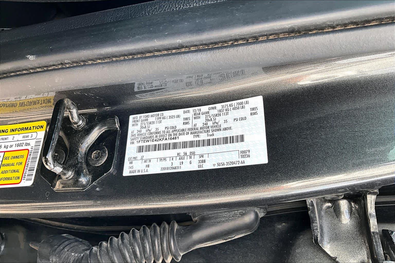 Used 2019 Ford F150 Lariat w/ Equipment Group 502A Luxury AWD/4WD image 35