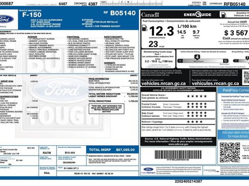 Used 2024 Ford F150 Lariat w/ Equipment Group 502A High AWD/4WD image 3