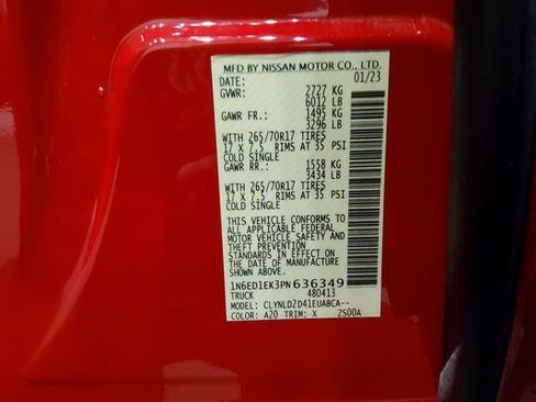 Used 2023 Nissan Frontier PRO-4X w/ Pro Convenience Package image 52