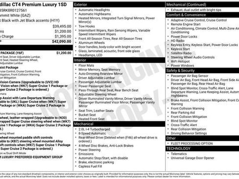 Certified 2024 Cadillac CT4 Premium Luxury w/ Climate Package RWD image 35