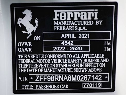 Certified 2021 Ferrari Roma RWD image 51
