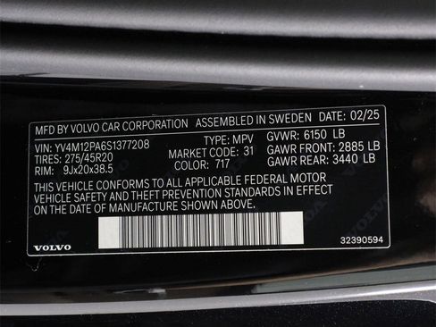Certified 2025 Volvo XC90 B5 Core w/ Protection Package Premier image 16