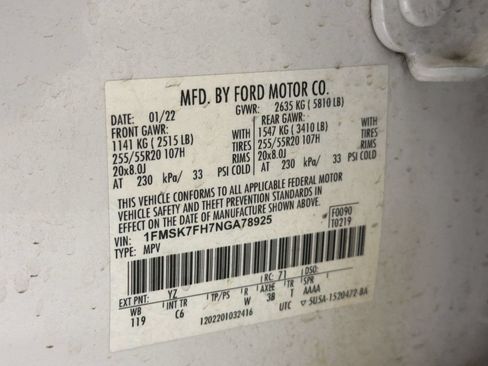 Used 2022 Ford Explorer Limited RWD image 20