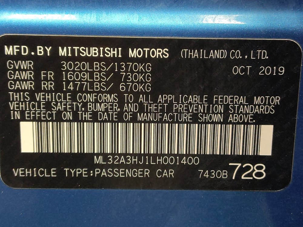 Used 2020 Mitsubishi Mirage SE FWD image 33