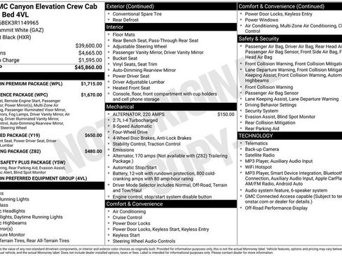 Used 2024 GMC Canyon Elevation w/ Elevation Premium Package AWD/4WD image 34