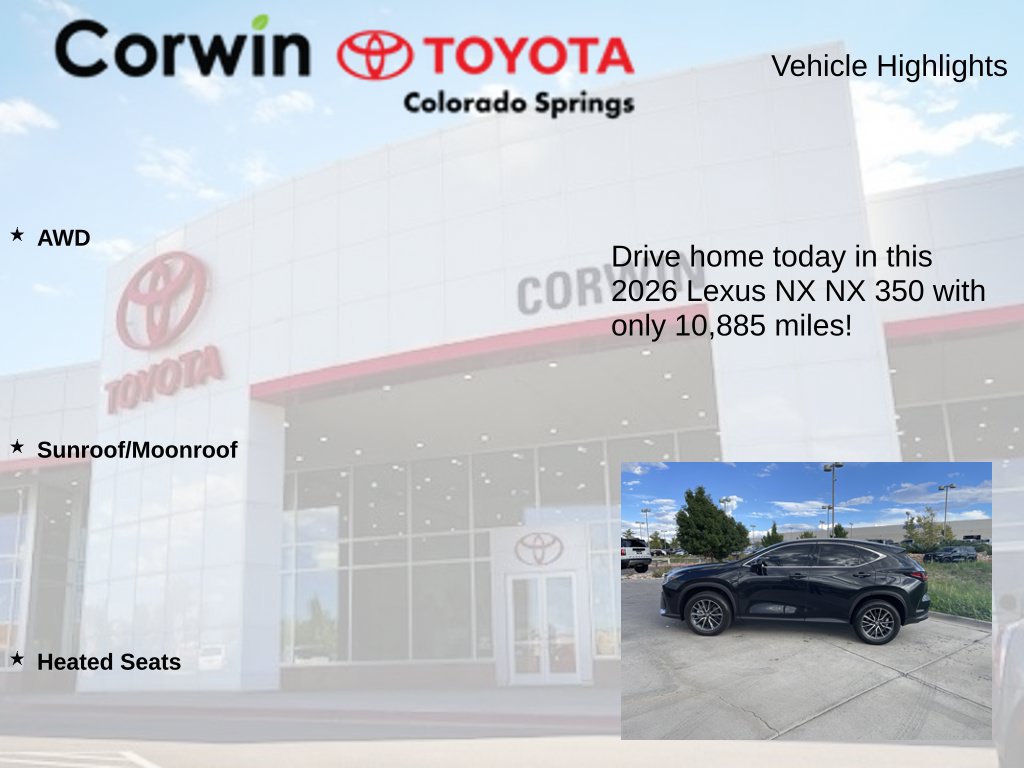 Used 2026 Lexus NX 350 AWD w/ Accessory Package (Z1) image 7