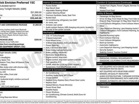 Used 2022 Buick Envision Preferred image 38