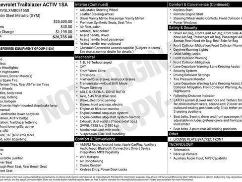 Used 2021 Chevrolet TrailBlazer ACTIV FWD image 6