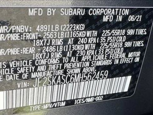 Used 2021 Subaru Forester Limited w/ Popular Package #3 AWD/4WD image 25