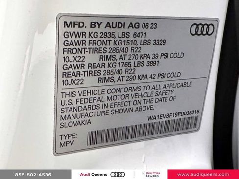 Used 2023 Audi Q8 Premium Plus w/ Premium Plus Package AWD/4WD image 37