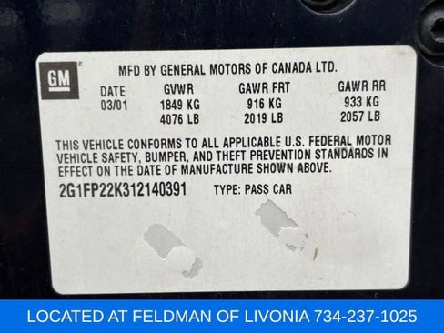 Used 2001 Chevrolet Camaro LT w/ Preferred Equipment Group 1 RWD image 10