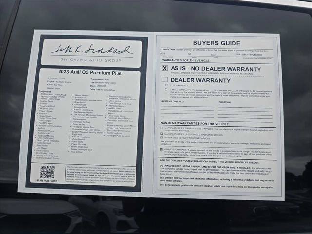 Used 2023 Audi Q5 2.0T Premium Plus w/ Premium Plus Package AWD/4WD image 16