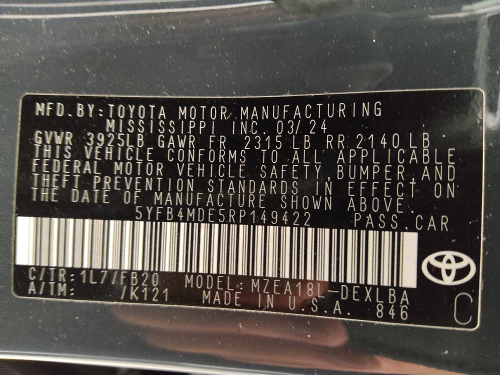 Used 2024 Toyota Corolla LE FWD image 33