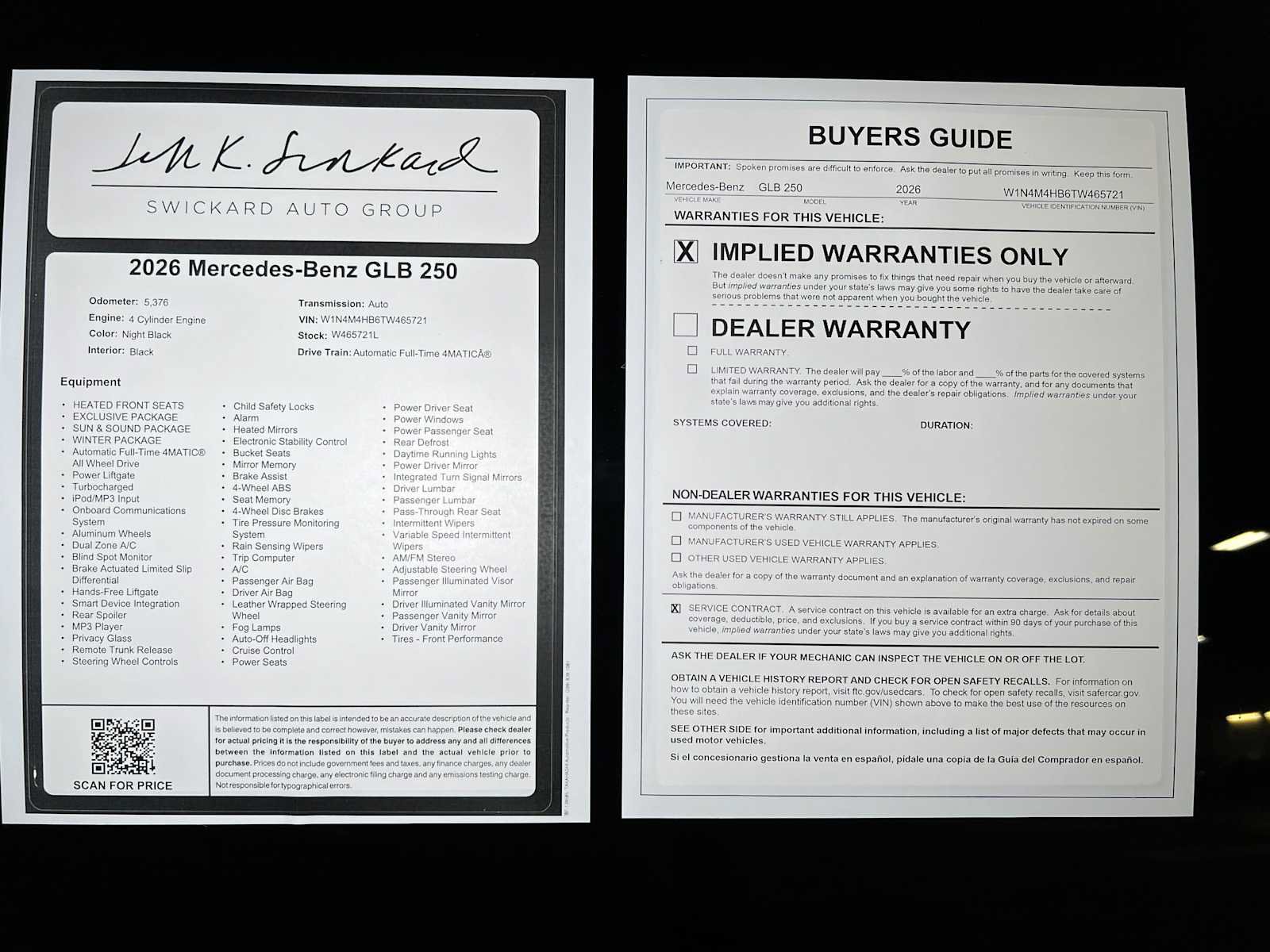 Certified 2026 Mercedes-Benz GLB 250 4MATIC image 45