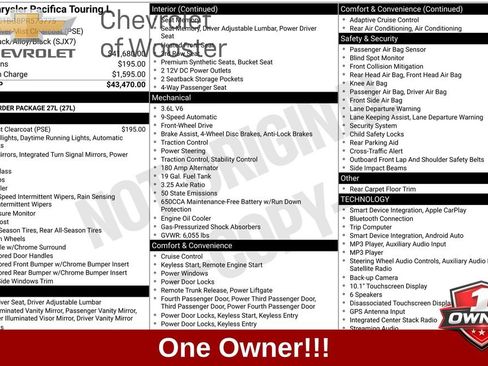 Used 2023 Chrysler Pacifica Touring-L FWD image 1