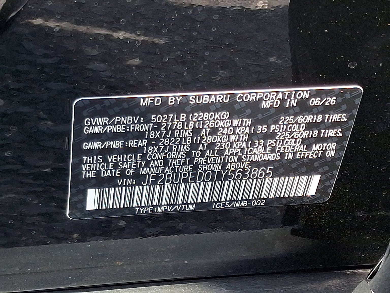 New 2026 Subaru Outback Touring AWD/4WD image 12