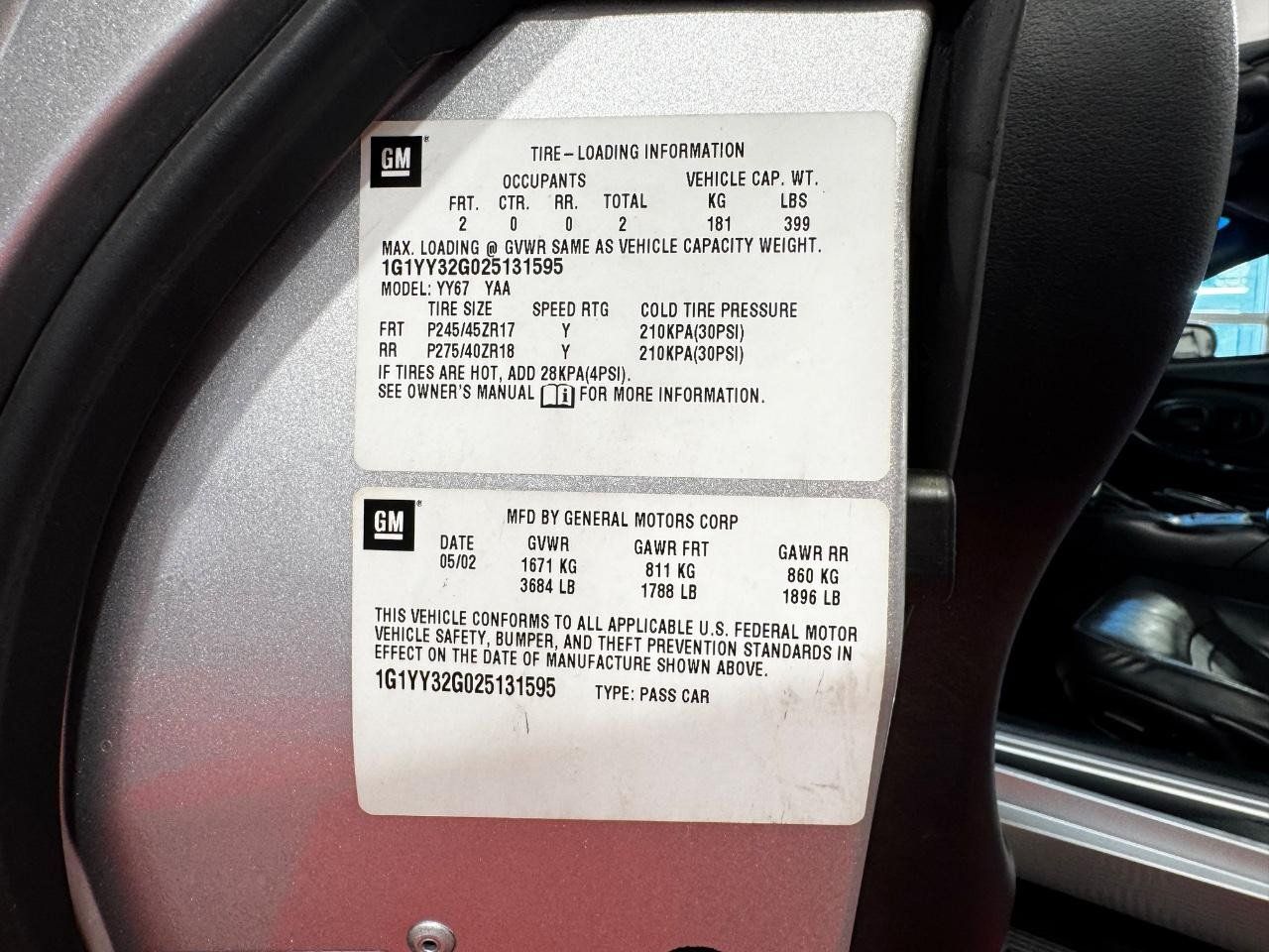 Used 2002 Chevrolet Corvette Convertible w/ Preferred Equipment Group2 RWD image 26