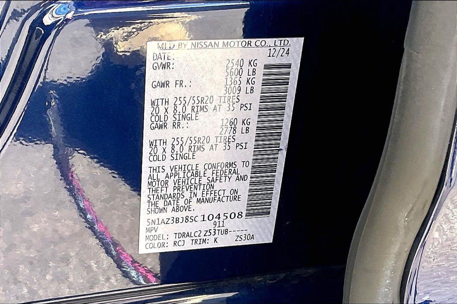 Certified 2025 Nissan Murano SV FWD image 33