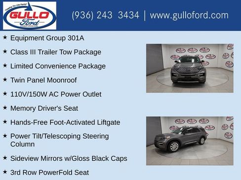Used 2021 Ford Explorer Limited w/ Equipment Group 301A image 10