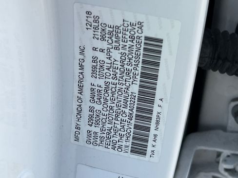 Used 2019 Honda Accord EX image 26