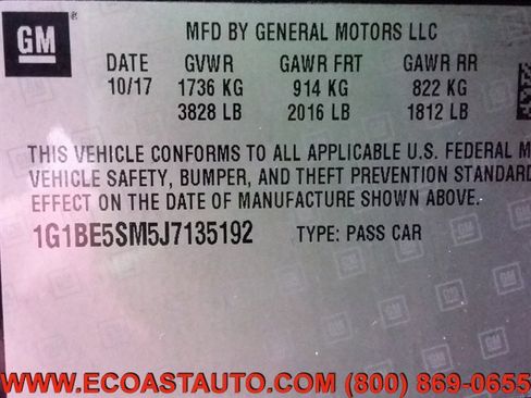 Used 2018 Chevrolet Cruze LT image 14