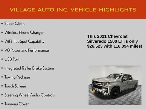 Used 2021 Chevrolet Silverado 1500 LT w/ Safety Package II AWD/4WD image 7