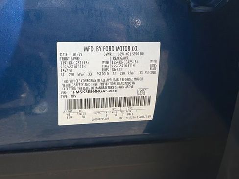 Used 2022 Ford Explorer 4WD image 48