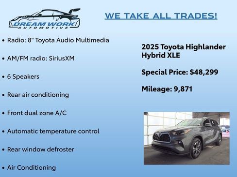 Used 2025 Toyota Highlander XLE image 2
