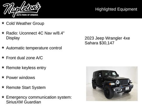 Used 2023 Jeep Wrangler Unlimited Sahara w/ Cold Weather Group AWD/4WD image 15