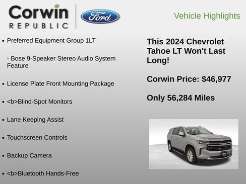 Used 2024 Chevrolet Tahoe LT image 18