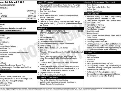 Used 2021 Chevrolet Tahoe LS RWD image 6