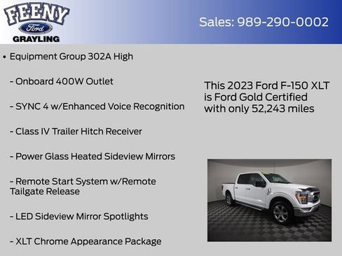 Used 2023 Ford F150 XLT w/ Equipment Group 302A High AWD/4WD image 9