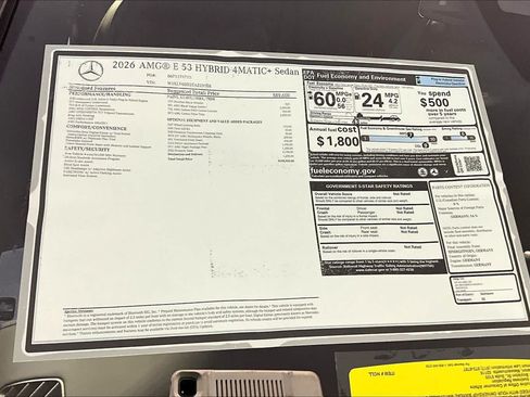 New 2026 Mercedes-Benz E 53 AMG e 4MATIC Sedan image 18