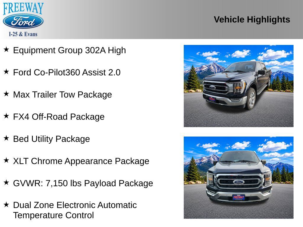 Used 2023 Ford F150 XLT w/ Equipment Group 302A High AWD/4WD image 2